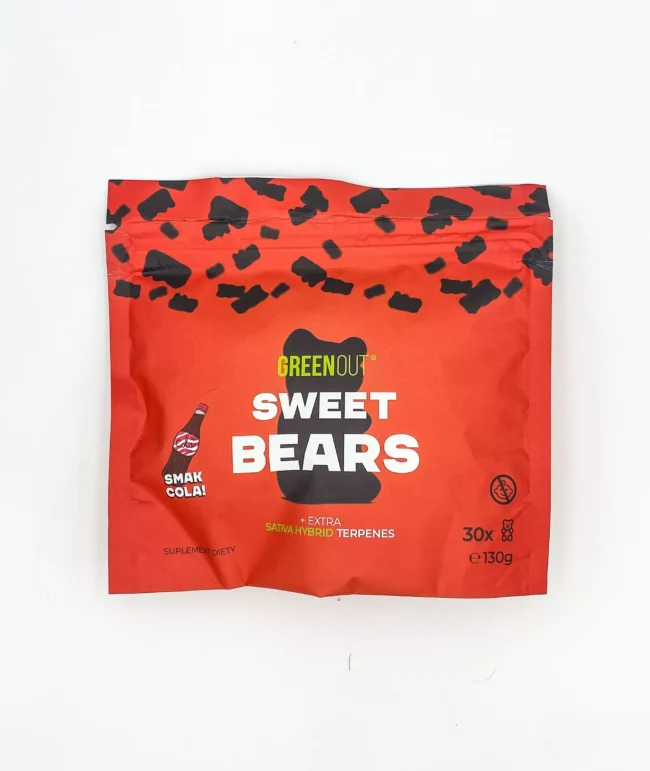 Żelki konopne Green Out Sweet Bears Cola - Wyjątkowy Smak i Wysoka Jakość Olejku Konopnego Weed4u
