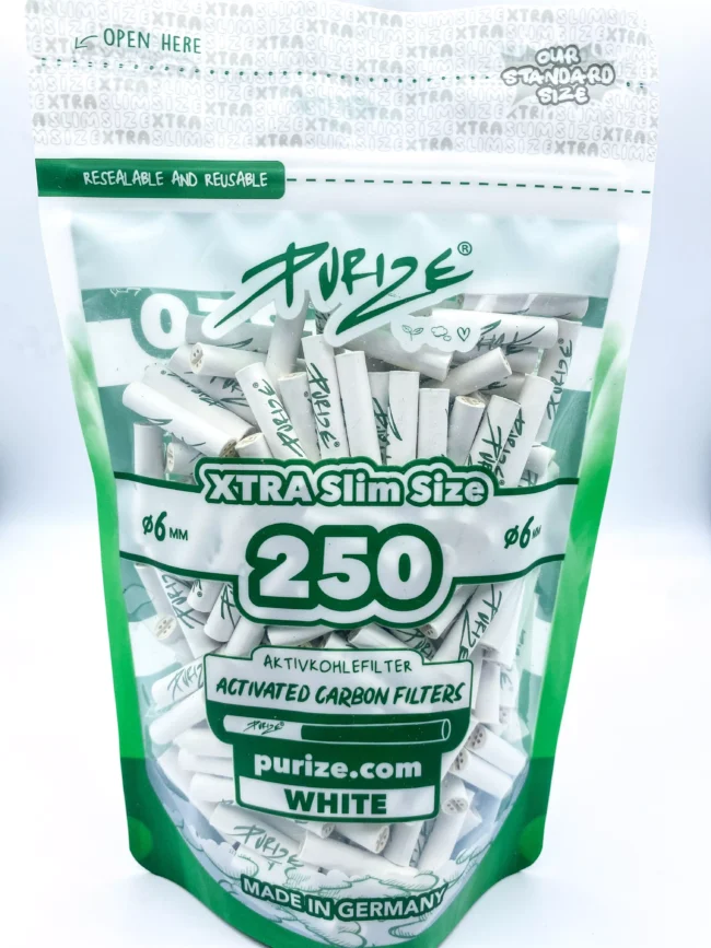 Filtry do jointów Purize XTRA Slim White Weed4u